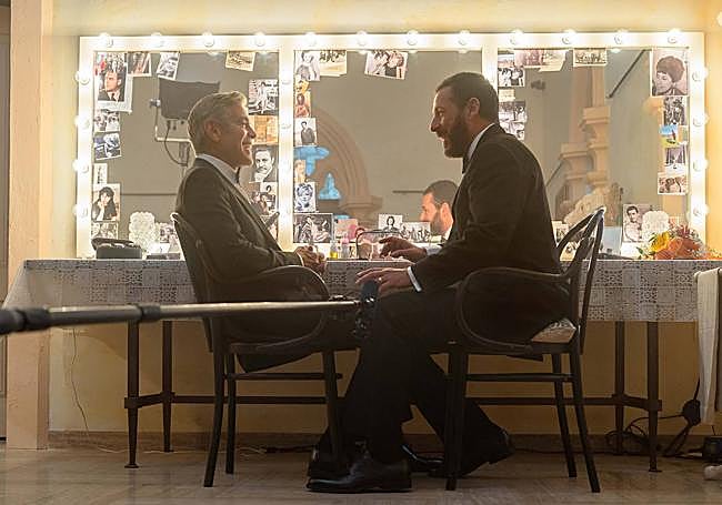 George Clooney y Adam Sandler en 'Jay Kelly'.