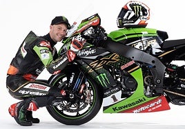 Jonathan Rea, durante su etapa en Kawasaki.