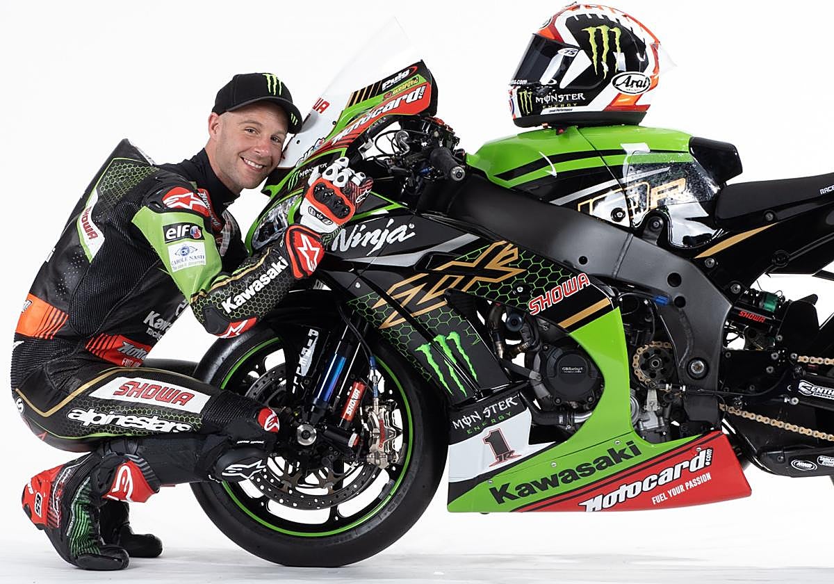 Jonathan Rea, durante su etapa en Kawasaki.