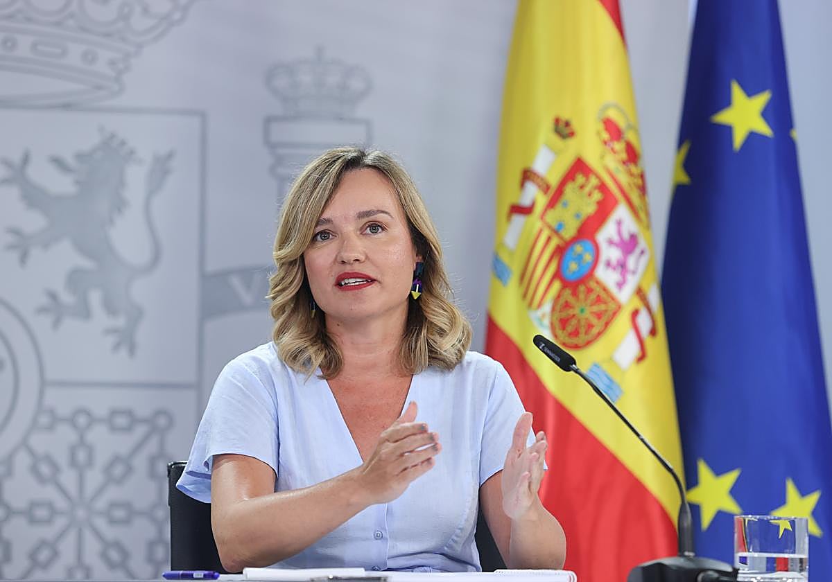 La ministra portavoz, Pilar Alegría.