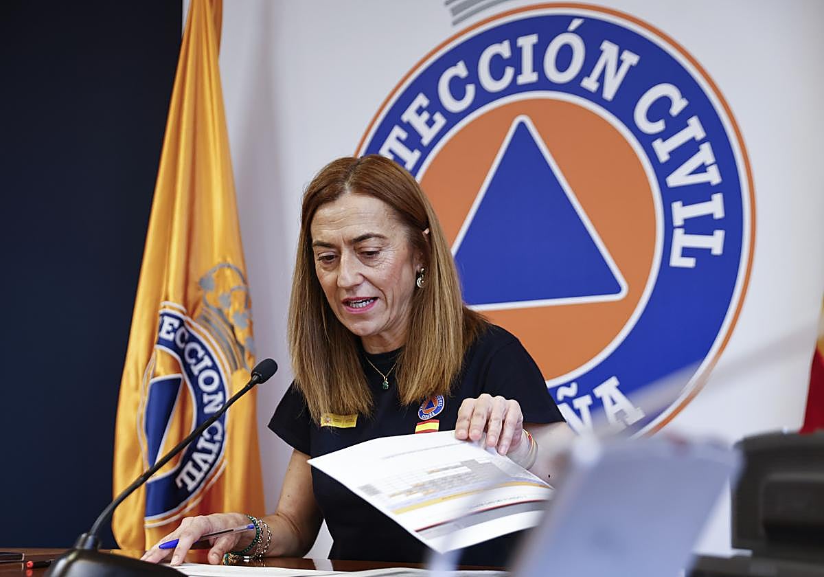 La directora general de Protección Civil, Virginia Barcones.