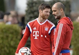 Xabi Alonso, entrenado por Guardiola en el Bayern