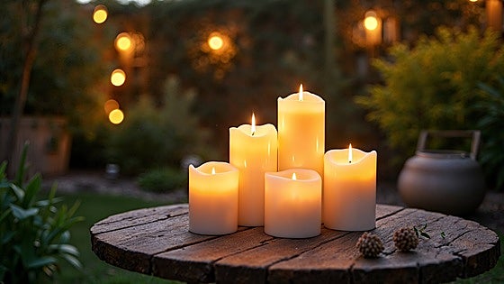 Decora tus noches al aire libre y protégete de mosquitos con este pack de velas aromáticas de citronela