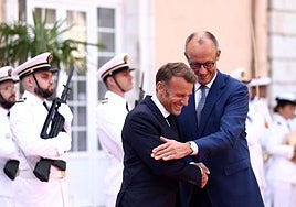 Merz y Macron volvieron a reflejar su buena sintonía.