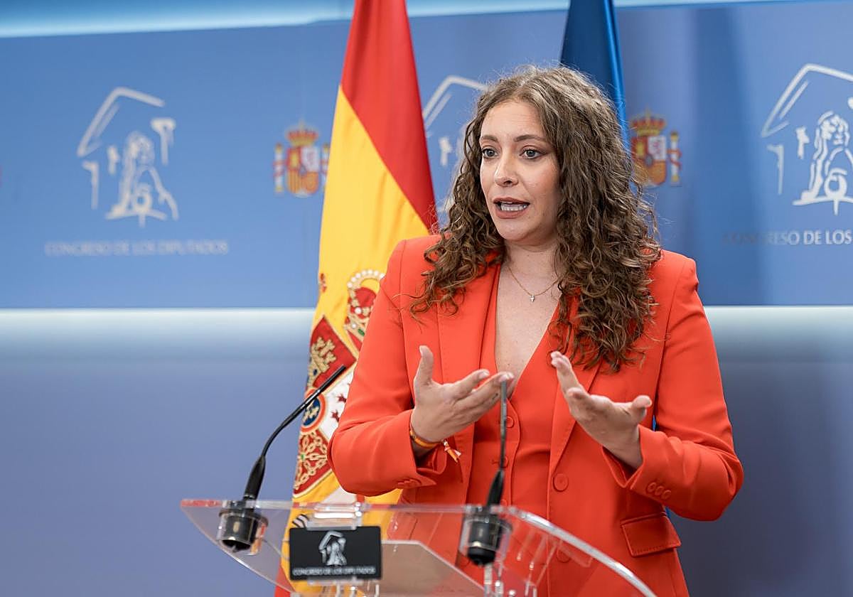 Ester Muñoz, portavoz parlamentaria del PP, en el Congreso