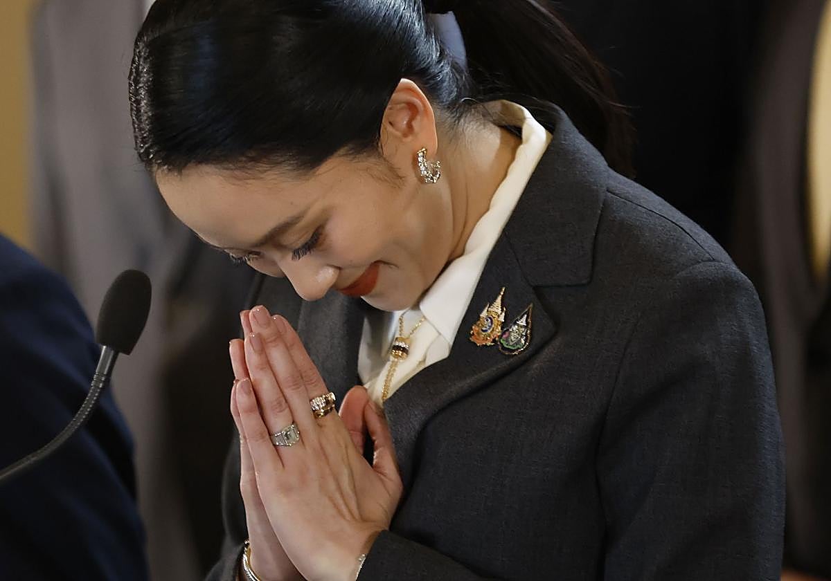 La destituida primera ministra tailandesa, Paetongtarn Shinawatra.