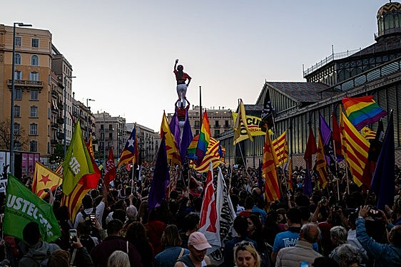 Manifestación por la situación del catalán el pasado 23 de abril.