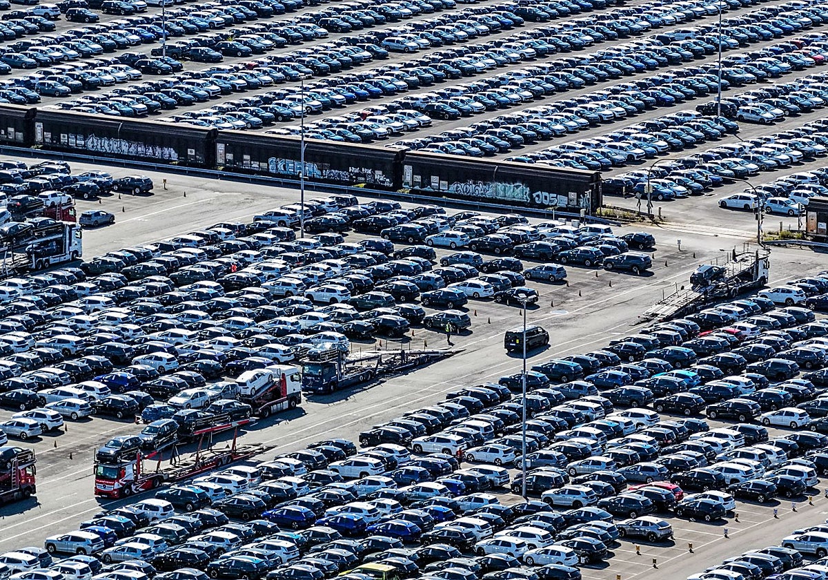 La campa de las fábricas de Volkswagen en Wolfsburg.