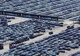 La campa de las fábricas de Volkswagen en Wolfsburg.