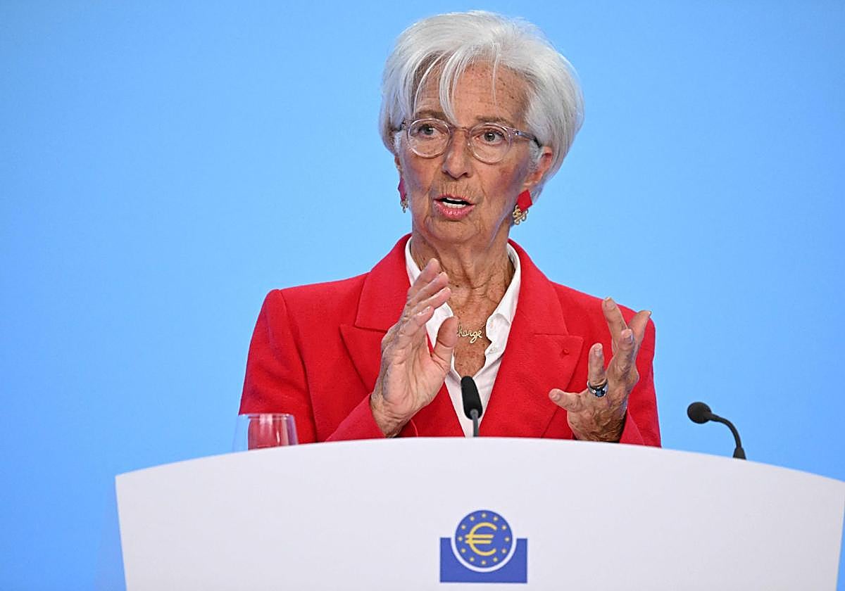 La presidenta del BCE, Christine Lagarde