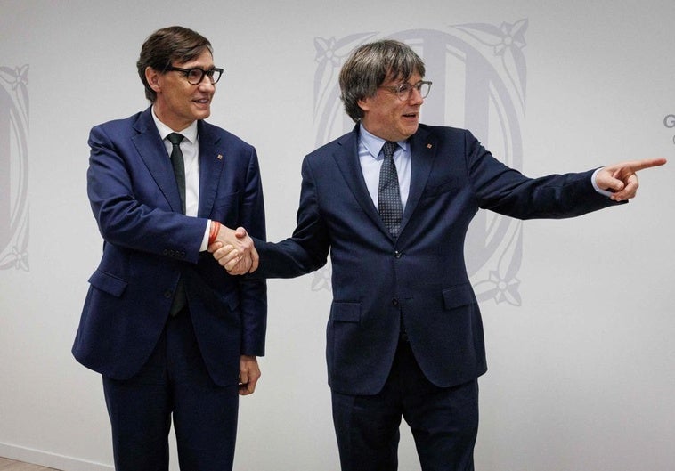 Puigdemont, tras la reunión con Illa: «No vivimos en situación de normalidad democrática»