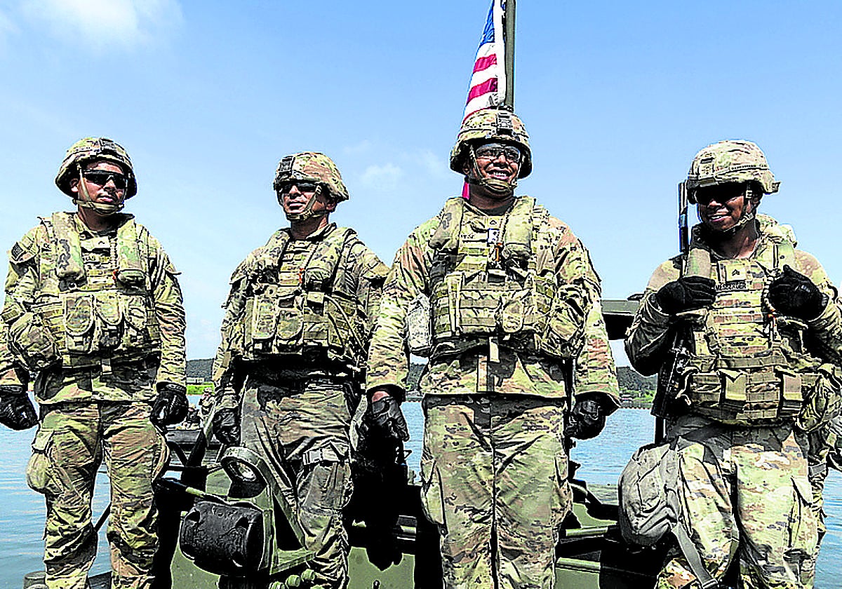 Soldados de EE UU en unas maniobras