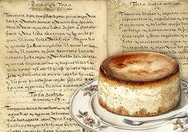Torta de queso del libro 'Recetas y memorias para guisados' siglo XVI.