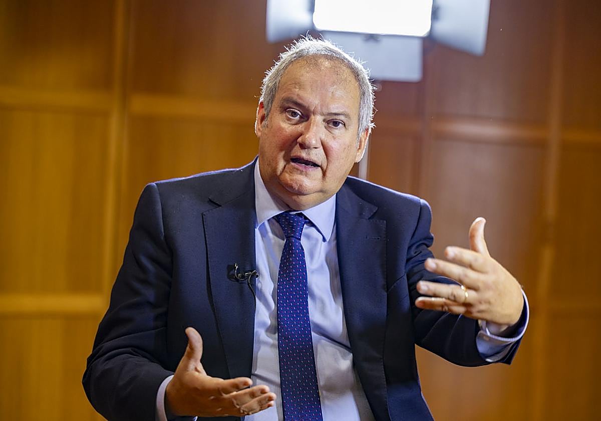 El ministro de Industria y Turismo, en un momento de la entrevista.