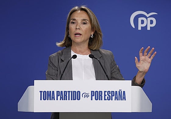 La vicesecretaria de Regeneración Institucional del PP, Cuca Gamarra.