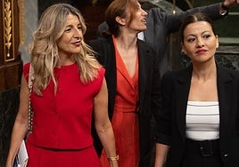 Yolanda Díaz y Sira Rego.