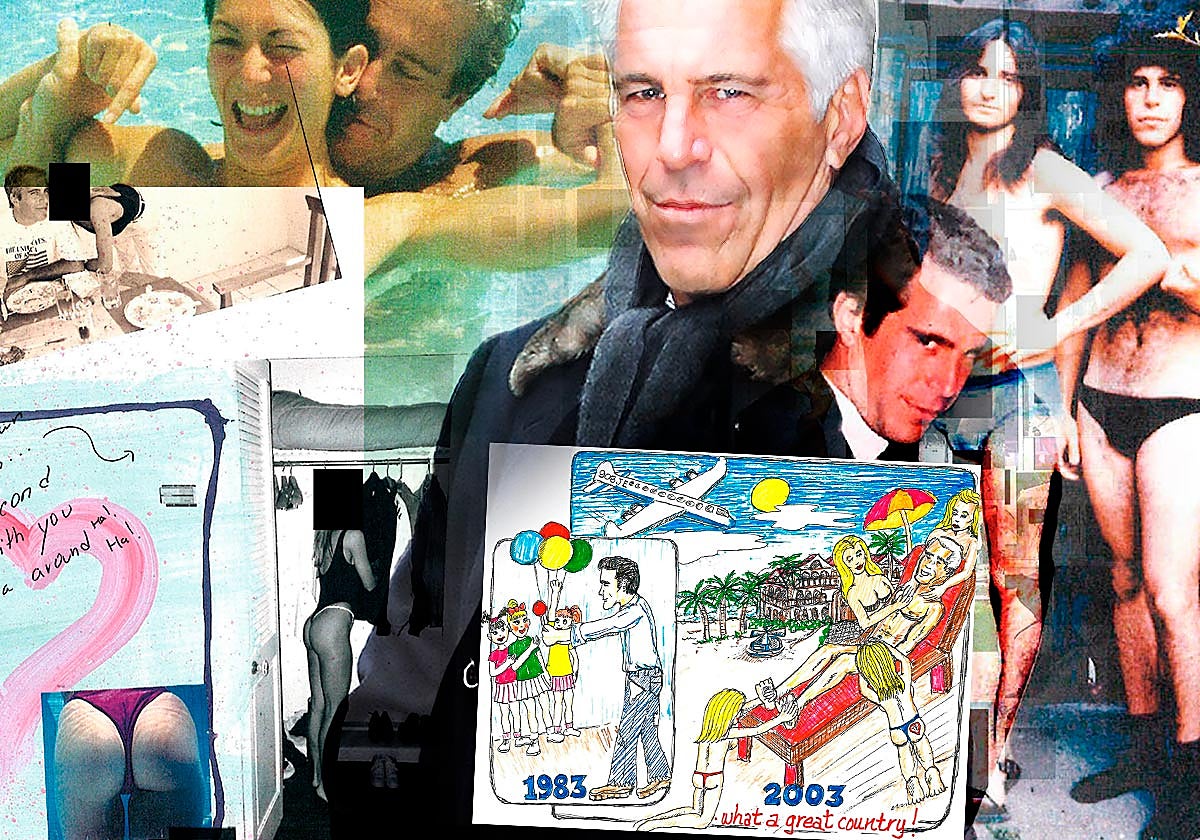 Así es el sórdido álbum de cumpleaños de Epstein que ha provocado el escándalo en Estados Unidos