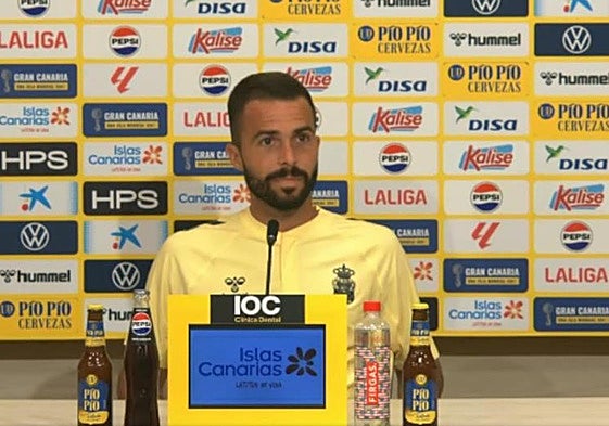 Kirian, durante la rueda de prensa.