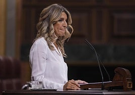 Yolanda Díaz, en el Congreso