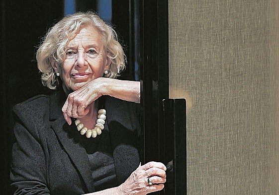 Manuela Carmena, durante la entrevista.