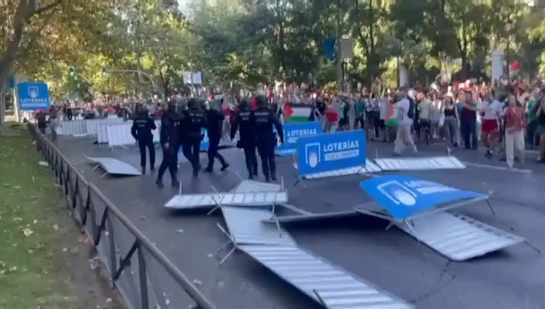 Vídeo incidentes etapa final Vuelta Ciclista a España