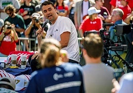 El 'influencer' estadounidense Charlie Kirk, momentos antes de ser asesinado.