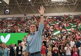 Sánchez este domingo en un acto del PSOE en Málaga