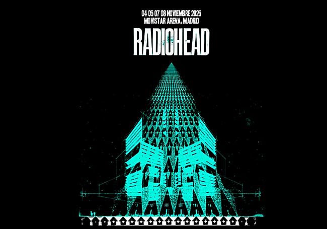 La identidad gráfica con la que anunciaron los conciertos europeos de 2025.