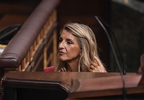 La vicpresidenta segunda y ministra de Trabajo, Yolanda Díaz