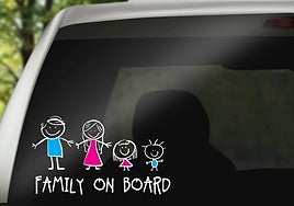 Pegatina de «familia a bordo»