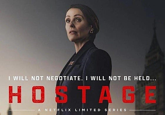 Cartel promocional de la serie 'Rehén'.