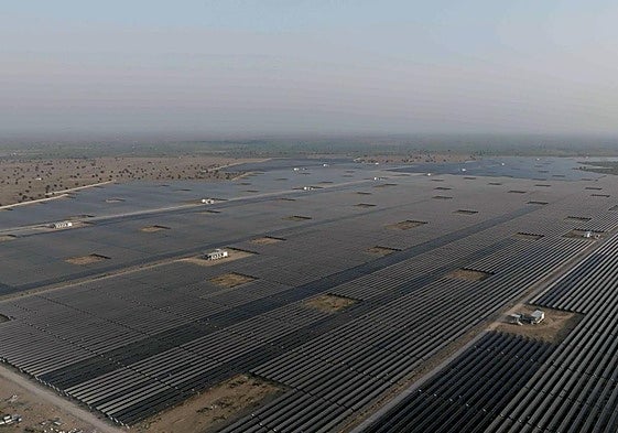 Vista aérea del parque Juna en el estado indio de Rajastán