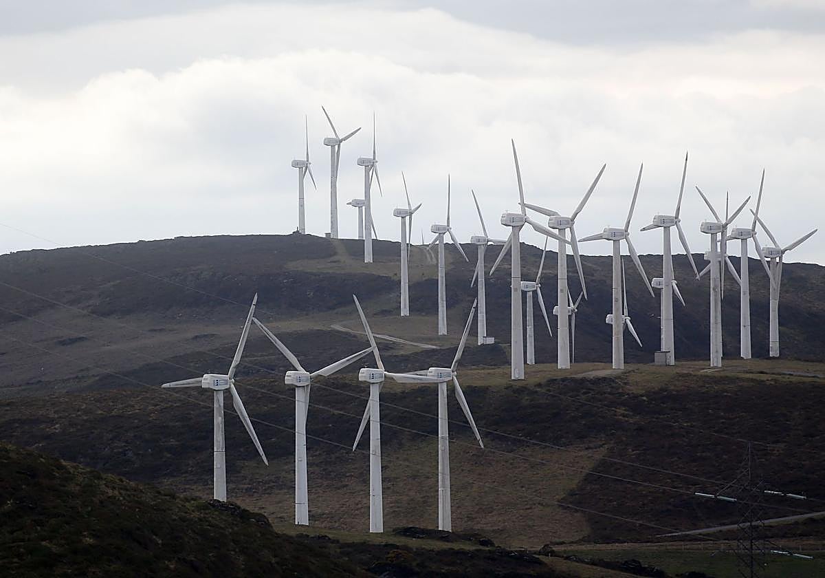 Parque eólico en Muras (Lugo)