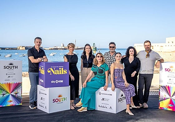 El equipo de 'Nails', la serie que llega a SkyShowtime el 6 de octubre.