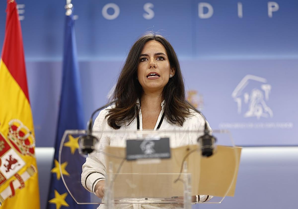 La portavoz de Vox en el Congreso, Pepa Millán.