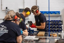Alumnos de un grado de formación profesional, en clase