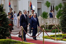 ElFelipe VI y el presidente de Egipto, Abdelfatá Al Sisi.