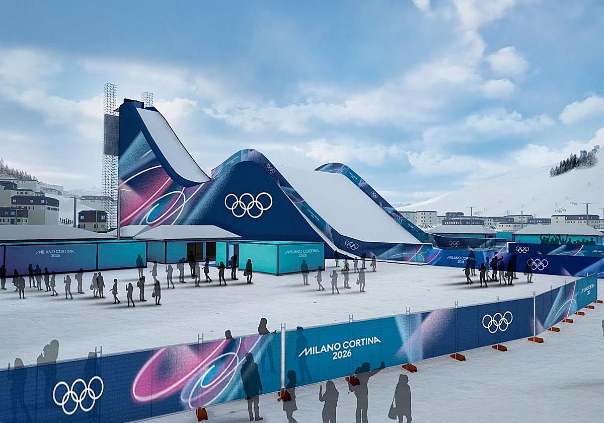 maqueta de los Juegos Olímpicos de Invierno Milano-Cortina 2026