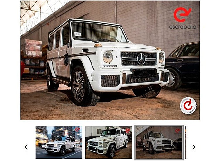 Ficha de la subasta del Mercedes G