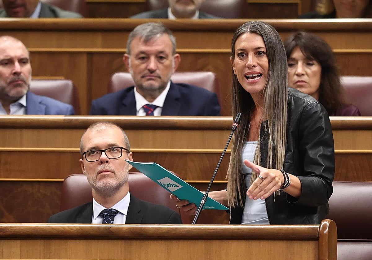 Miriam Nogueras, portavoz de Junts, en el Congreso