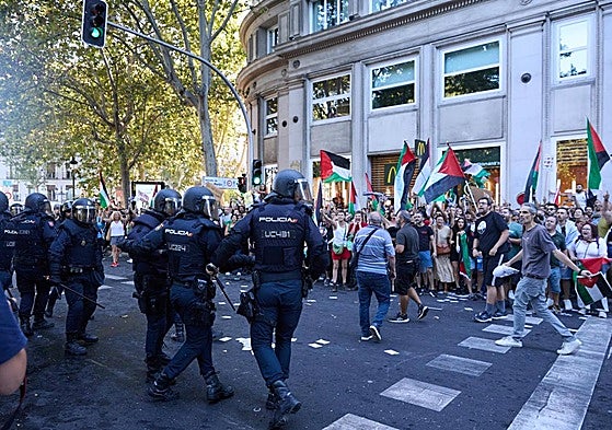 Antiviolencia propone sanciones para las protestas propalestinas de La Vuelta