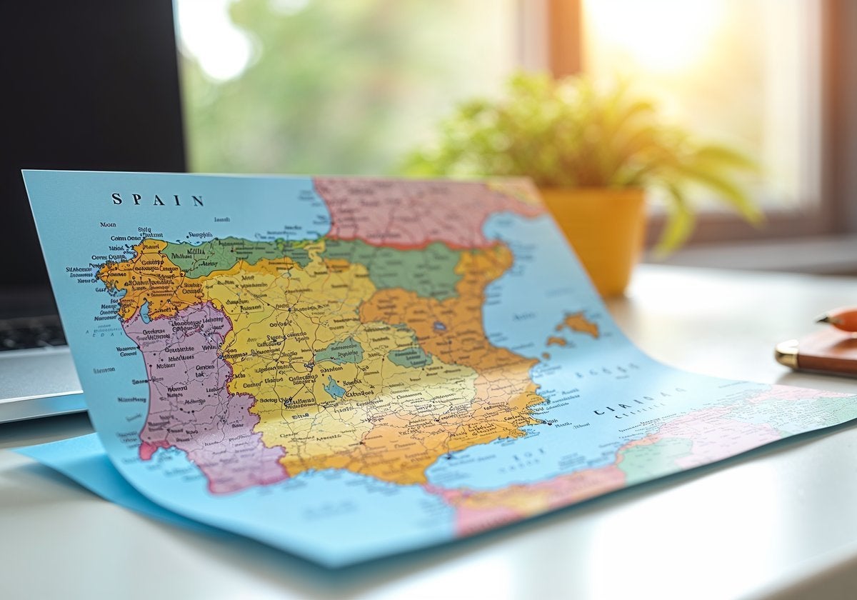 Este mapa político de España te servirá tanto para estudiar como para decorar