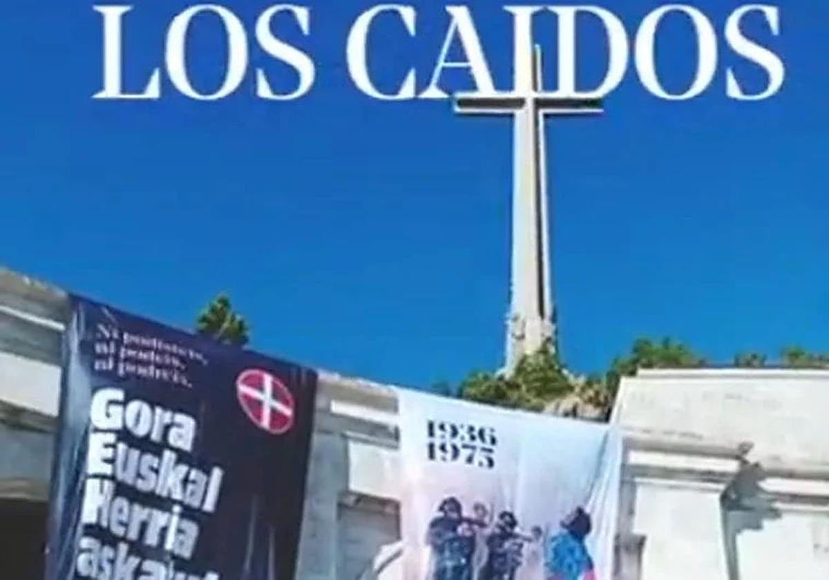 La acción, en el Valle de los Caídos.