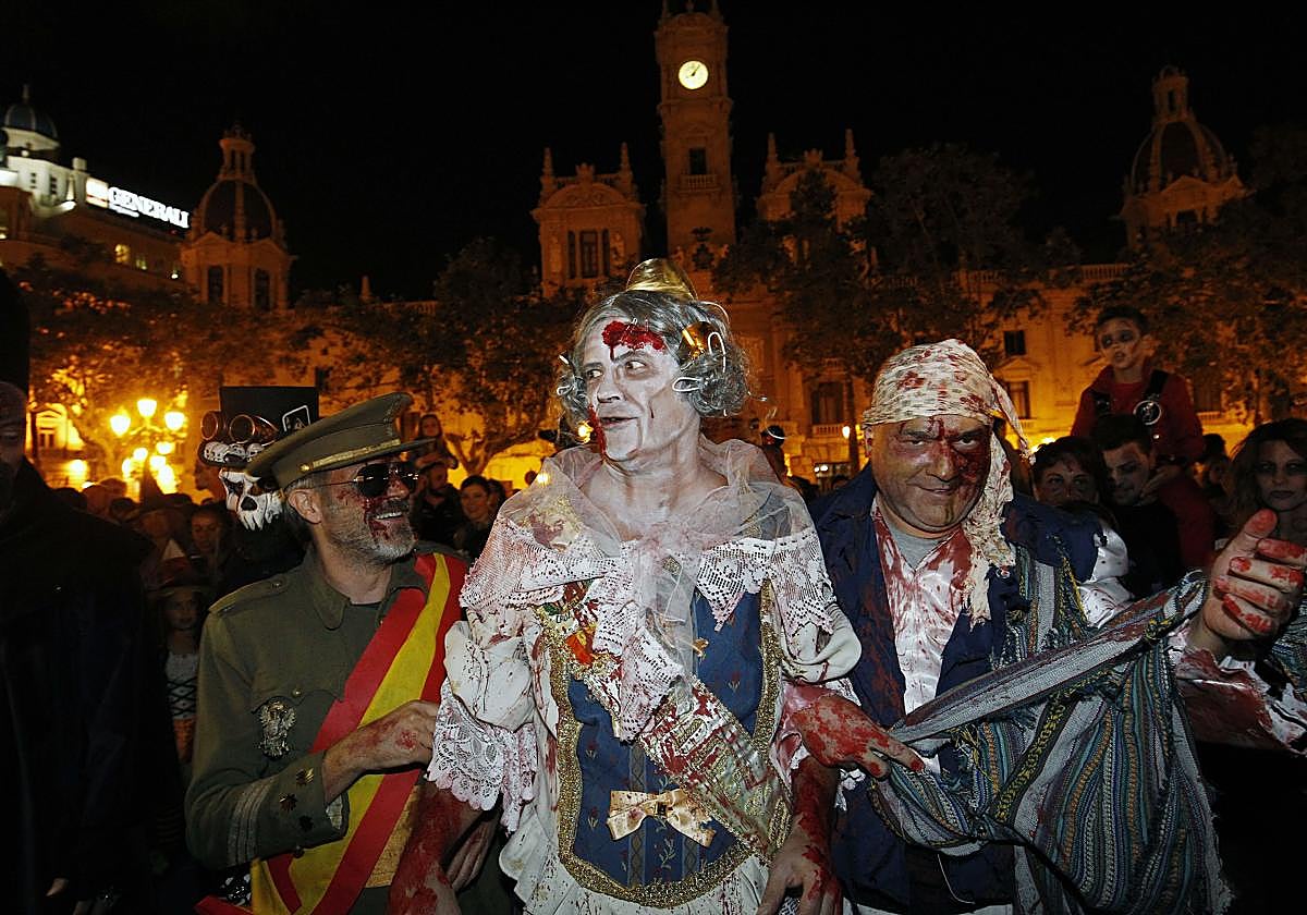 Noche de los zombies en Valencia.