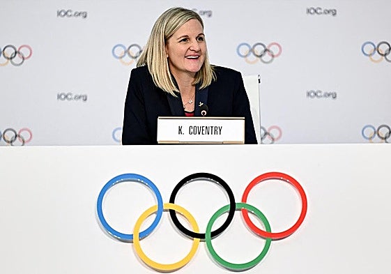 La presidenta del COI Kirsty Coventry