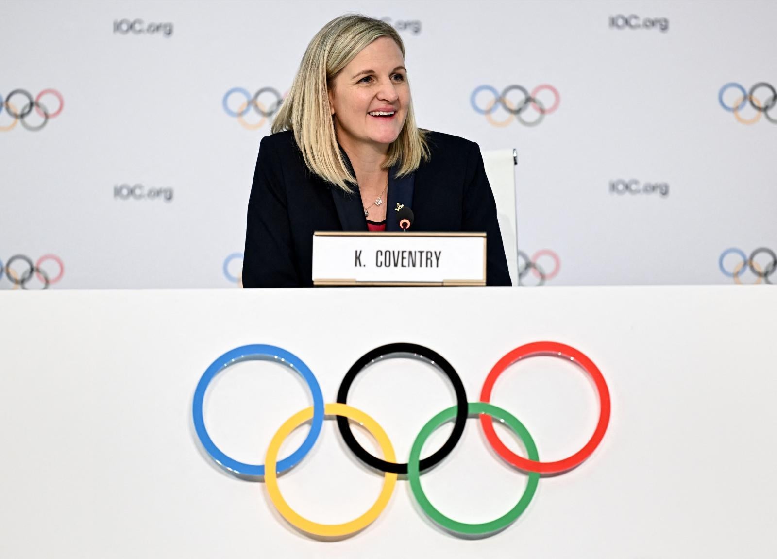 La presidenta del COI Kirsty Coventry