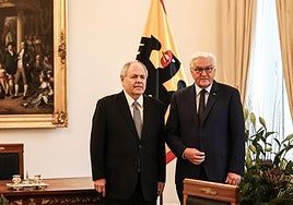 El presidente alemán, Frank-Walter Steinmeier, recibió el jueves al director de Yad Vashem, Dani Dayan, en Berlín.