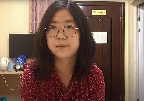 La bloguera china Zhang Zhan, en una imagen de archivo.