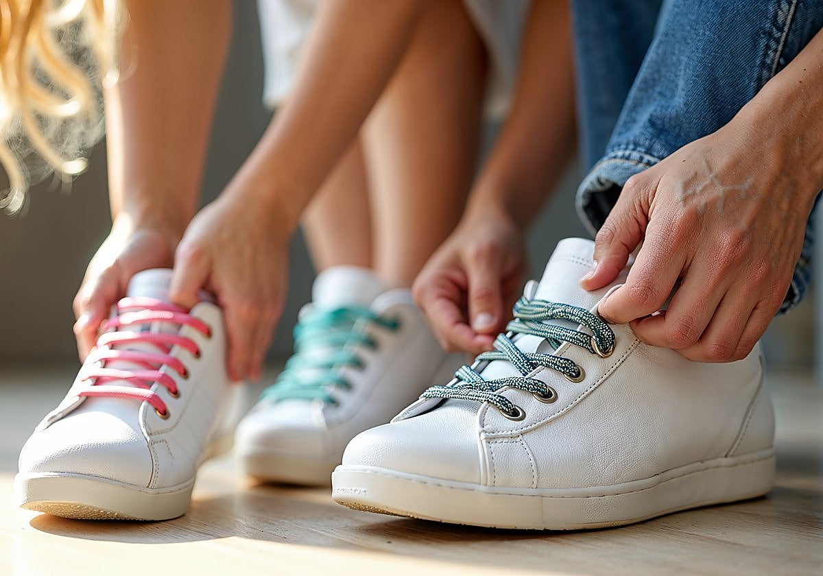 Cálzate sin complicaciones con estos prácticos cordones elásticos sin nudos