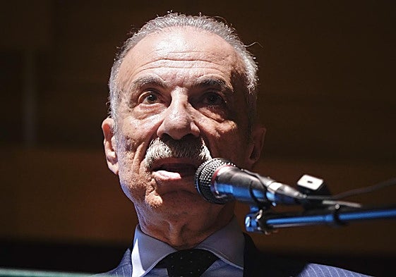 El embajador de Palestina en España, Husni Abdel Wahed, este viernes en Oleiros (A Coruña).